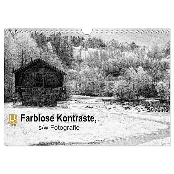 Farblose Kontraste, s/w Fotografie (Wandkalender 2024 DIN A4 quer), CALVENDO Monatskalender, Dirk rosin