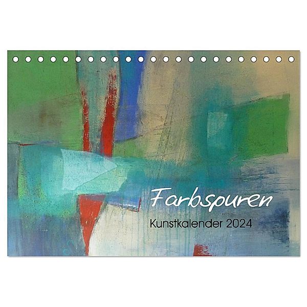 Farbspuren - Kunstkalender (Tischkalender 2024 DIN A5 quer), CALVENDO Monatskalender, Susanne Tomasch
