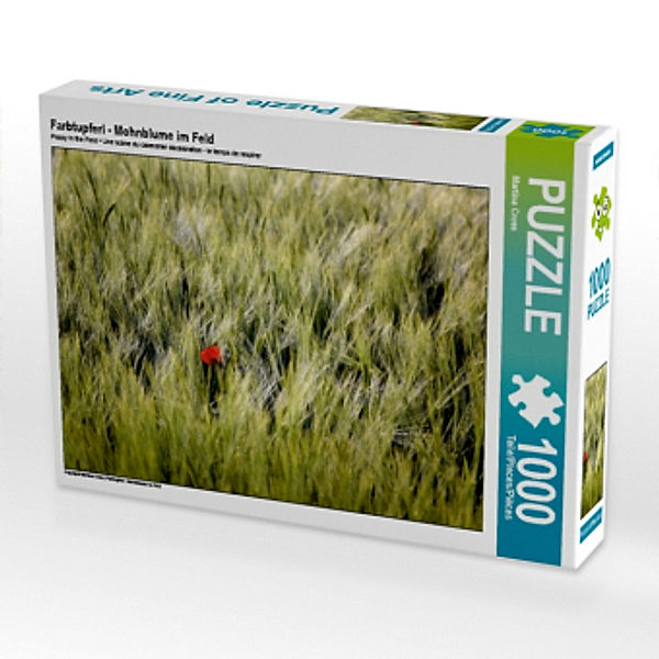 Farbtupferl - Mohnblume im Feld (Puzzle), Martina Cross