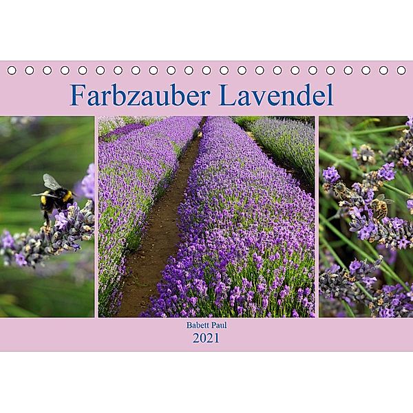 Farbzauber Lavendel (Tischkalender 2021 DIN A5 quer), Babett Paul - Babett's Bildergalerie