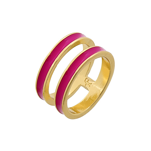 Fashionbox Ring Messing pink Matt/Glanz (Größe: 050 (15,9))