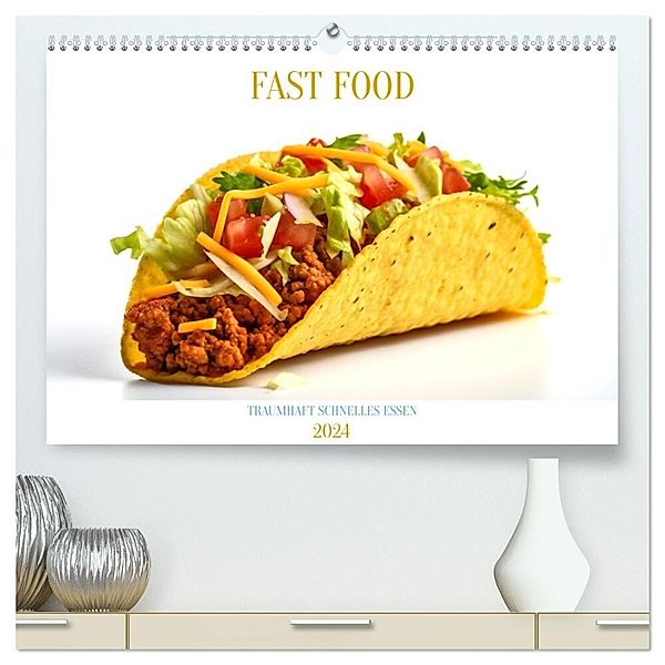 FAST FOOD (hochwertiger Premium Wandkalender 2024 DIN A2 quer), Kunstdruck in Hochglanz, Tim Alberts