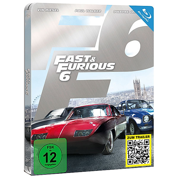 Fast & Furious 6 - Steelbook, Paul Walker,dwayne (the Rock) Johnson Vin Diesel