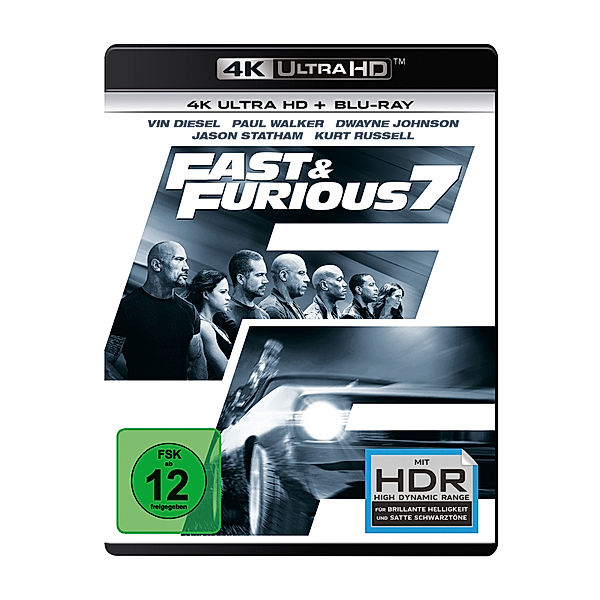 Fast & Furious 7 - Extended Version (4K Ultra HD), Dwayne Johnson Vin Diesel Jason Statham
