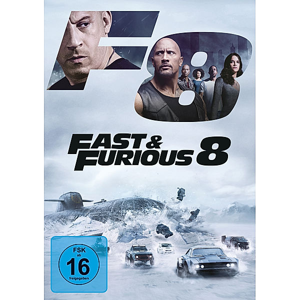 Fast & Furious 8, Michelle Rodriguez Dwayne Johnson Vin Diesel