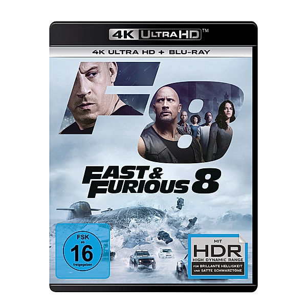 Fast & Furious 8 (4K Ultra HD), Michelle Rodriguez Dwayne Johnson Vin Diesel