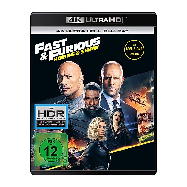 Fast & Furious: Hobbs & Shaw (4K Ultra HD), Jason Statham Idris Elba Dwayne Johnson