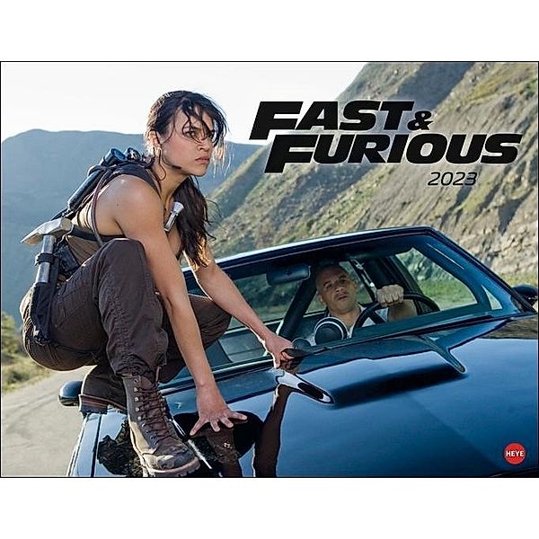 Fast & Furious Posterkalender 2023. Die coolsten Filmszenen und Plakate in einem Kalender Großformat. Schnelle Autos in