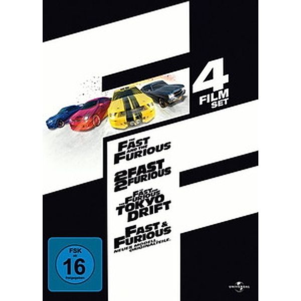 Fast & Furious - Teil 1 - 4 Box, Diverse Interpreten