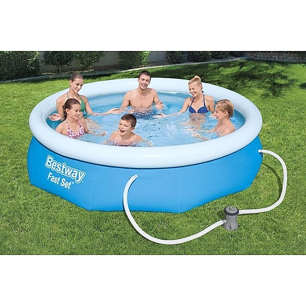 Bestway Deutschland GmbH Fast Set™ Pool-Set, rund, mit Filterpumpe 305 x 76 cm