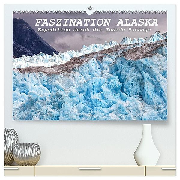 FASZINATION ALASKA Expedition durch die Inside Passage (hochwertiger Premium Wandkalender 2025 DIN A2 quer), Kunstdruck in Hochglanz, Calvendo, Michele Junio