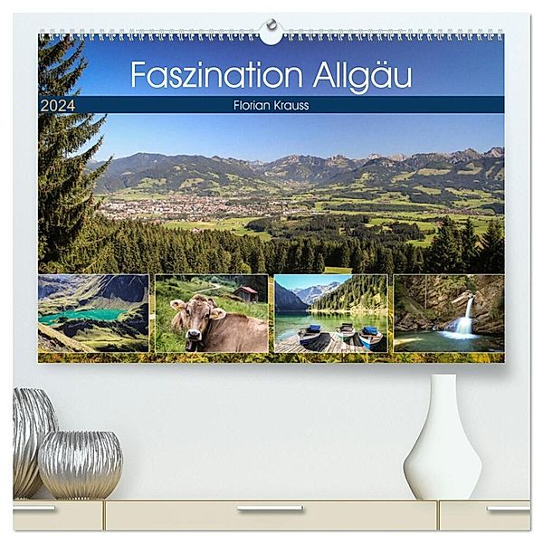 Faszination Allgäu (hochwertiger Premium Wandkalender 2024 DIN A2 quer), Kunstdruck in Hochglanz, Florian Krauß