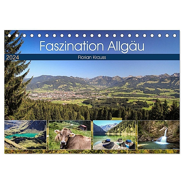 Faszination Allgäu (Tischkalender 2024 DIN A5 quer), CALVENDO Monatskalender, Florian Krauß