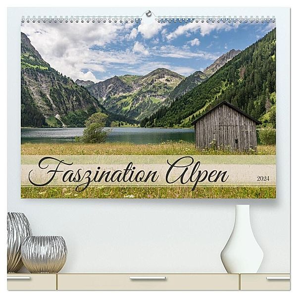 Faszination Alpen (hochwertiger Premium Wandkalender 2024 DIN A2 quer), Kunstdruck in Hochglanz, Lisa Merdes