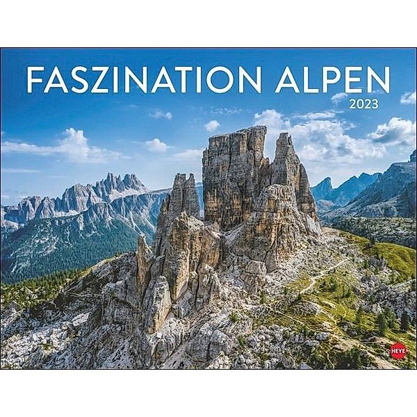 Faszination Alpen Posterkalender 2023. Traumhafte Berg-Panoramen in einem großen Wandkalender. Dekorativer Posterkalende