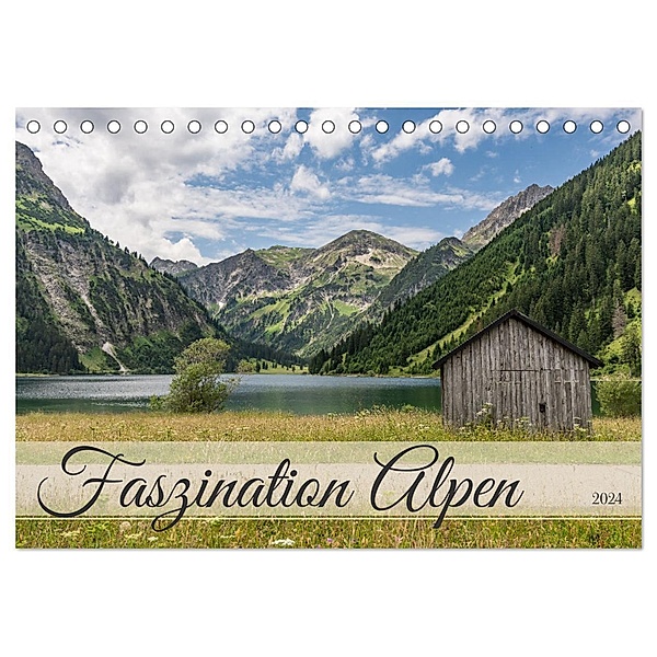 Faszination Alpen (Tischkalender 2024 DIN A5 quer), CALVENDO Monatskalender, Lisa Merdes