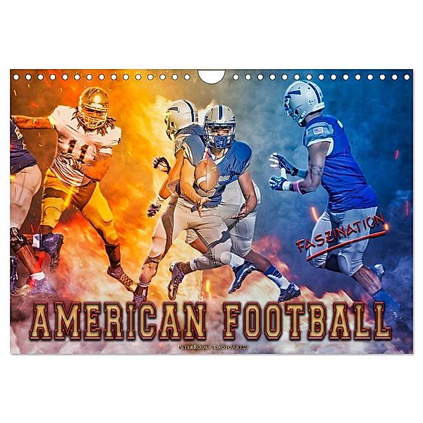 Faszination American Football (Wandkalender 2024 DIN A4 quer), CALVENDO Monatskalender, Peter Roder