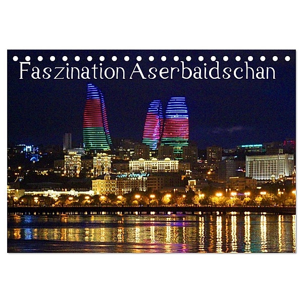 Faszination Aserbaidschan (Tischkalender 2024 DIN A5 quer), CALVENDO Monatskalender, Karsten-Thilo Raab