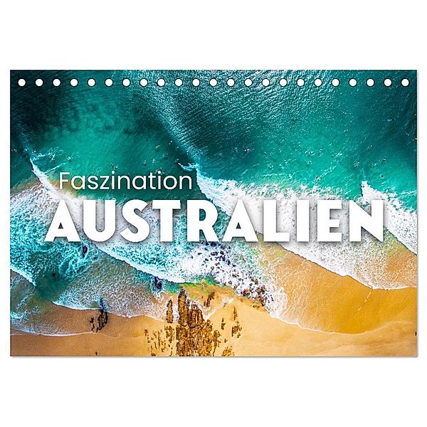 Faszination Australien - Impressionen vom Land Down Under (Tischkalender 2024 DIN A5 quer), CALVENDO Monatskalender, Happy Monkey