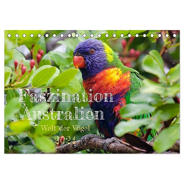 Faszination Australien - Welt der Vögel (Tischkalender 2024 DIN A5 quer), CALVENDO Monatskalender, Holm Anders