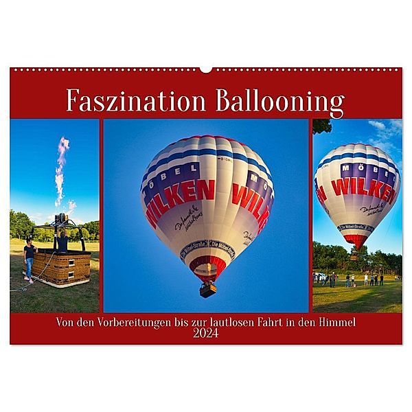 Faszination Ballooning (Wandkalender 2024 DIN A2 quer), CALVENDO Monatskalender, Claudia Kleemann