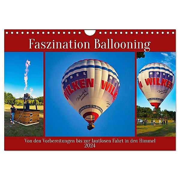 Faszination Ballooning (Wandkalender 2024 DIN A4 quer), CALVENDO Monatskalender, Claudia Kleemann