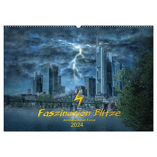 Faszination Blitze beeindruckende Fotos (Wandkalender 2024 DIN A2 quer), CALVENDO Monatskalender, Stefan Widerstein - SteWi.info