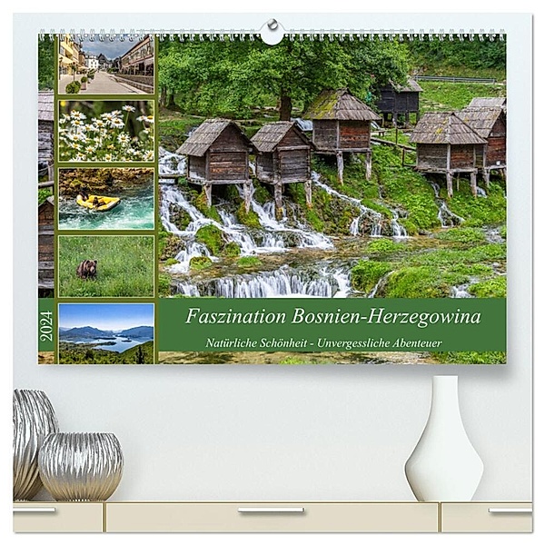 Faszination Bosnien-Herzegowina (hochwertiger Premium Wandkalender 2024 DIN A2 quer), Kunstdruck in Hochglanz, Ursula Di Chito