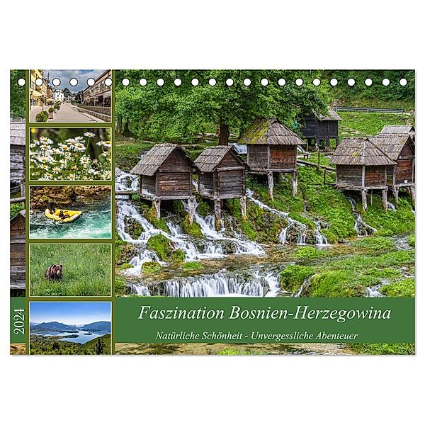 Faszination Bosnien-Herzegowina (Tischkalender 2024 DIN A5 quer), CALVENDO Monatskalender, Ursula Di Chito