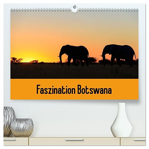 Faszination Botswana (hochwertiger Premium Wandkalender 2025 DIN A2 quer), Kunstdruck in Hochglanz, Calvendo, Frauke Scholz
