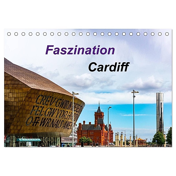 Faszination Cardiff (Tischkalender 2024 DIN A5 quer), CALVENDO Monatskalender, Holger Much