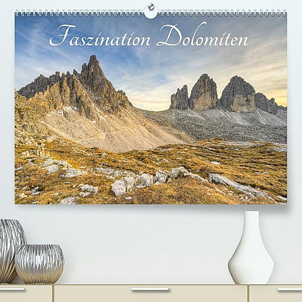 Faszination Dolomiten (Premium, hochwertiger DIN A2 Wandkalender 2023, Kunstdruck in Hochglanz), Michael Valjak