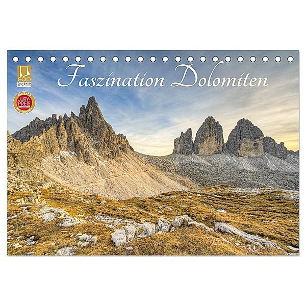Faszination Dolomiten (Tischkalender 2024 DIN A5 quer), CALVENDO Monatskalender, Michael Valjak