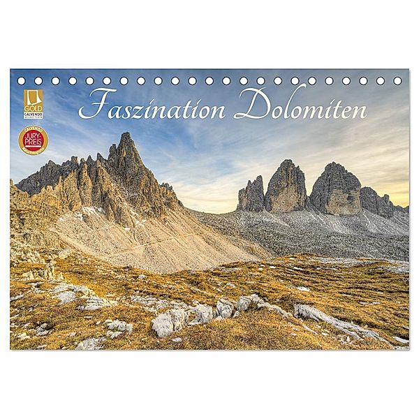Faszination Dolomiten (Tischkalender 2025 DIN A5 quer), CALVENDO Monatskalender, Calvendo, Michael Valjak