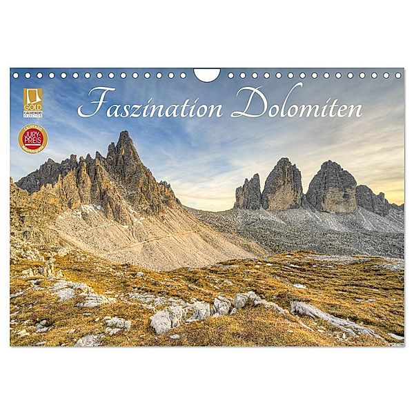Faszination Dolomiten (Wandkalender 2025 DIN A4 quer), CALVENDO Monatskalender, Calvendo, Michael Valjak