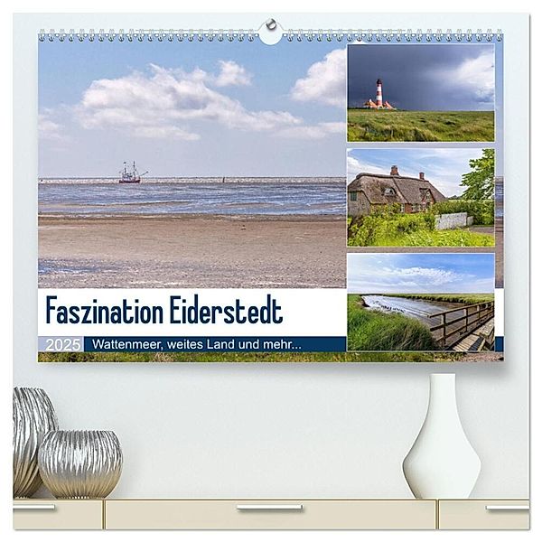 Faszination Eiderstedt (hochwertiger Premium Wandkalender 2025 DIN A2 quer), Kunstdruck in Hochglanz, Calvendo, Axel Matthies