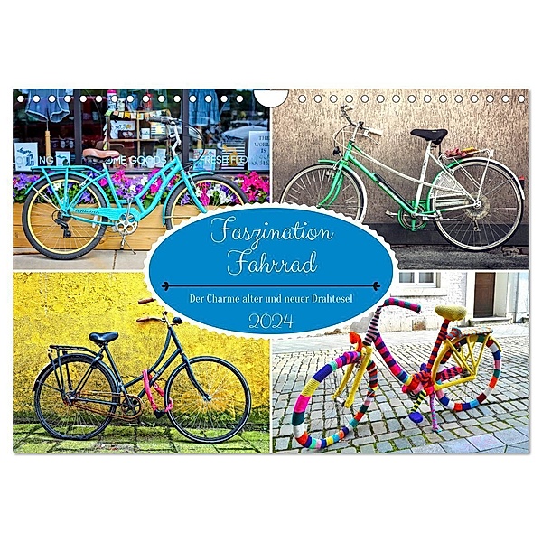 Faszination Fahrrad. Der Charme alter und neuer Drahtesel (Wandkalender 2024 DIN A4 quer), CALVENDO Monatskalender, Rose Hurley