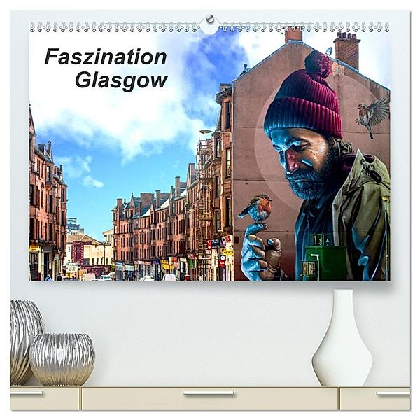 Faszination Glasgow (hochwertiger Premium Wandkalender 2024 DIN A2 quer), Kunstdruck in Hochglanz, Holger Much