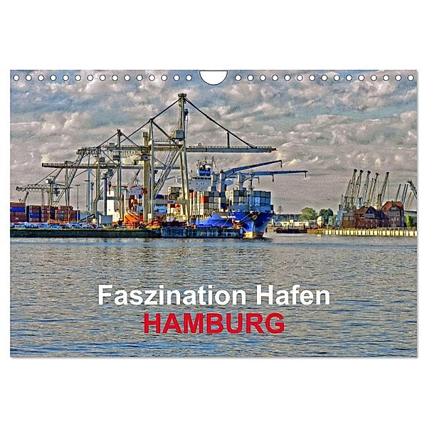 Faszination Hafen - Hamburg (Wandkalender 2024 DIN A4 quer), CALVENDO Monatskalender, URSfoto