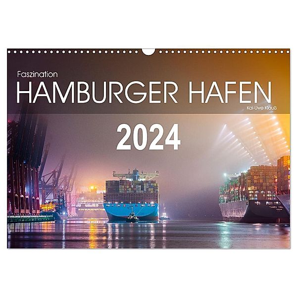 Faszination Hamburger Hafen (Wandkalender 2024 DIN A3 quer), CALVENDO Monatskalender, kuk-foto / Kai-Uwe Klauß