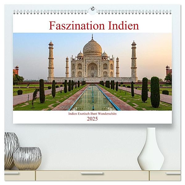 Faszination Indien (hochwertiger Premium Wandkalender 2025 DIN A2 quer), Kunstdruck in Hochglanz, Calvendo, Roland Brack