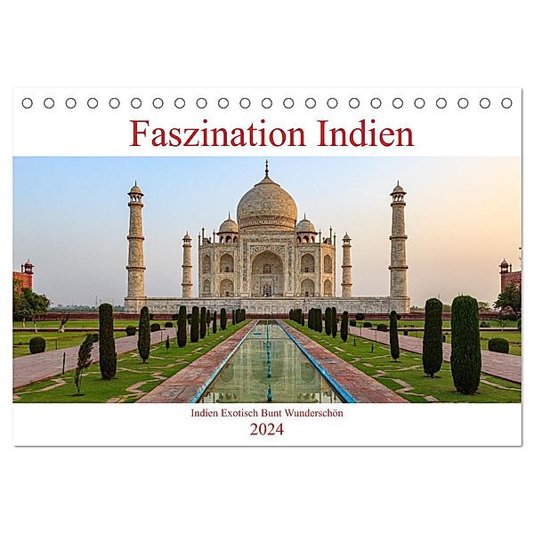 Faszination Indien (Tischkalender 2024 DIN A5 quer), CALVENDO Monatskalender, Roland Brack