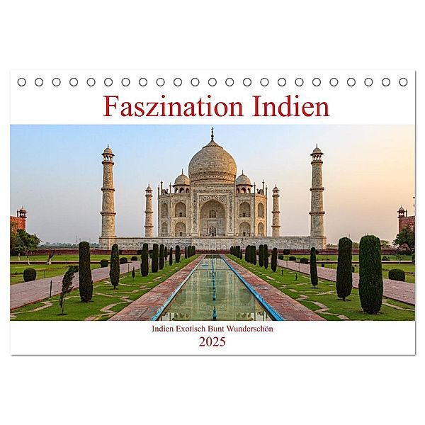 Faszination Indien (Tischkalender 2025 DIN A5 quer), CALVENDO Monatskalender, Calvendo, Roland Brack