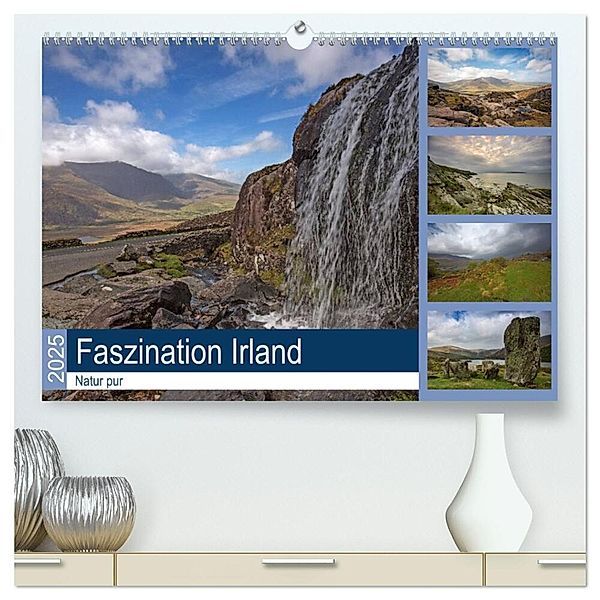 Faszination Irland - Natur pur (hochwertiger Premium Wandkalender 2025 DIN A2 quer), Kunstdruck in Hochglanz, Calvendo, Andrea Potratz