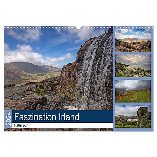 Faszination Irland - Natur pur (Wandkalender 2024 DIN A3 quer), CALVENDO Monatskalender, Andrea Potratz