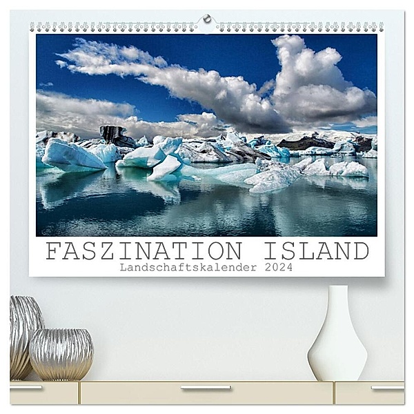 Faszination Island - Landschaftskalender 2024 (hochwertiger Premium Wandkalender 2024 DIN A2 quer), Kunstdruck in Hochglanz, Dirk Vonten