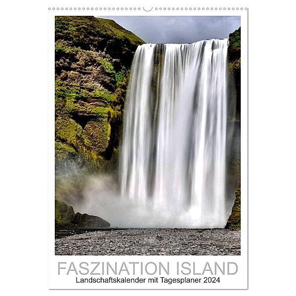 Faszination Island - Landschaftskalender mit Tagesplaner 2024 / Planer (Wandkalender 2024 DIN A2 hoch), CALVENDO Monatskalender, Dirk Vonten