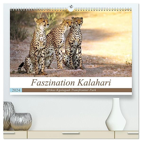 Faszination Kalahari (hochwertiger Premium Wandkalender 2024 DIN A2 quer), Kunstdruck in Hochglanz, Wibke Woyke