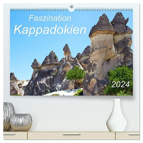 Faszination Kappadokien (hochwertiger Premium Wandkalender 2024 DIN A2 quer), Kunstdruck in Hochglanz, r.gue.