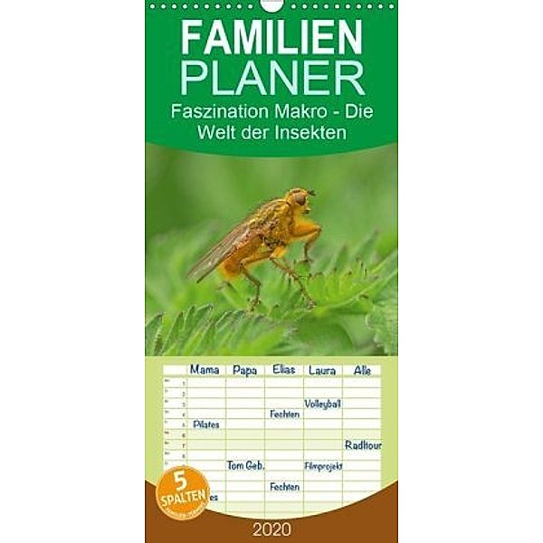 Faszination Makro - Die Welt der Insekten - Familienplaner hoch (Wandkalender 2020 , 21 cm x 45 cm, hoch), Andrea Potratz